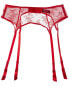 Фото #1 товара Белье корректирующее Journelle Romy Suspender Belt, цвет: алый, 100% нейлон, ручная стирка, произведено в Италии