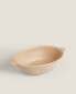 Stoneware salad bowl with handles