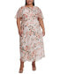 Фото #1 товара Plus Size Smocked-Waist Dress