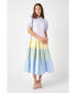 Фото #1 товара Women's Multi Stripe Maxi Dress