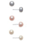 ფოტო #2 პროდუქტის Cultured Freshwater Pearl (8mm) 3-Pc. Set Stud Earrings in Sterling Silver