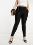 Фото #4 товара ASOS DESIGN Curve military button peg trouser in black