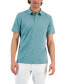 Фото #1 товара Alfatech Short Sleeve Marled Polo Shirt, Created for Macy's