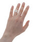 ფოტო #2 პროდუქტის Cultured Freshwater Pearl (6mm) & Diamond (1/20ct. tw.) Flower Ring in Sterling Silver