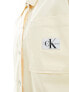 Фото #3 товара Calvin Klein Jeans relaxed overshirt in cream