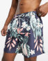 Threadbare tropical swim short 2 pack in midnight and pink Marineblau, Rosa, S - W29 - фото #4