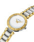 Women's Swiss Balmainia Bijou Diamond (1/10 ct. t.w.) Two-Tone Stainless Steel Bracelet Watch 33mm