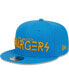 Men's Powder Blue Los Angeles Chargers Word 9FIFTY Snapback Hat