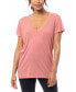 ფოტო #1 პროდუქტის Alternative Apparel Slinky Jersey Women's V-Neck T-Shirt