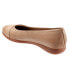Trotters Danni T2155-234 Womens Beige Wide Leather Ballet Flats Shoes 12