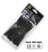 Фото #1 товара Электрические дюбель-хомуты Bradas Tаpмы кабельные черные UV 2,5 х 100мм 100шт