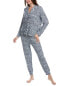 Фото #1 товара Dkny 2Pc Notch Top & Jogger Sleep Set Women's