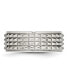 Stainless Steel Polished 8mm Studded Band Ring