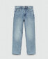 ფოტო #2 პროდუქტის Women's Straight-Fit Cropped Jeans