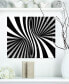 Фото #1 товара Designart 'Black And White Spiral' Abstract Metal Wall Art - 20" X 12"