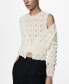 ფოტო #1 პროდუქტის Women's Crochet Knit Cardigan