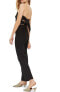 Фото #2 товара Topshop 163780 Women's Contrast Stitch Strapless Black Jumpsuit Size 10