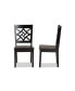 Фото #4 товара Nicolette Modern and Contemporary 2-Piece Finished Wood Dining Chair Set