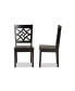 Nicolette Modern and Contemporary 2-Piece Finished Wood Dining Chair Set