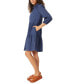 Фото #3 товара Women's Half-Placket Tiered Short Dress