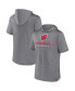 Men's Heather Gray Wisconsin Badgers Modern Stack Hoodie T-shirt