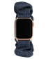 Фото #1 товара Ремешок для часов Anne Klein женский Темно-синий Джинсовый Scrunchie Band совместимый с часами Apple Watch 42/44/45/Ultra/Ultra 2