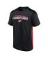 Фото #3 товара Men's Black, Red Carolina Hurricanes Authentic Pro Rink Tech T-Shirt