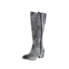 Фото #8 товара Roan by Bed Stu Ellia F858034 Womens Black Leather Zipper Knee High Boots