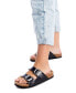 ფოტო #3 პროდუქტის Women's Double Strap Buckle Sandals By