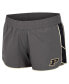 Women's Gray Purdue Boilermakers Pull The Switch Running Shorts