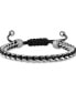 ფოტო #2 პროდუქტის Men's Icon Cord Bracelet in Stainless Steel