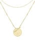 Фото #4 товара 14K Gold Plated Grace Initial Layering Necklace Set