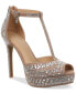 Фото #1 товара Women's Chacey Embellished T-Strap Platform Pumps