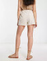 Stradivarius linen look casual short in natural