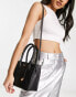 Фото #2 товара Paul Costelloe leather top handle tote bag in black