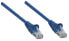 Фото #2 товара Intellinet Network Patch Cable - Cat6 - 5m - Blue - CCA - U/UTP - PVC - RJ45 - Gold Plated Contacts - Snagless - Booted - Lifetime Warranty - Polybag - 5 m - Cat6 - U/UTP (UTP) - RJ-45 - RJ-45