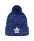 Men's Blue Toronto Maple Leafs Fundamental Cuffed Knit Hat with Pom
