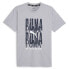 Puma Graphic Emblem Training Crew Neck Short Sleeve Athletic T-Shirt Mens Grey C