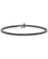 ფოტო #1 პროდუქტის Men's Black Diamond Tennis Bracelet (5 ct. t.w.) in Black Rhodium-Plated Sterling Silver