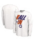 Фото #1 товара Men's White Clemson Tigers Ball In Bench Long Sleeve T-shirt