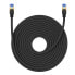 Фото #1 товара Szybki kabel sieciowy LAN RJ45 cat.7 10Gbps plecionka 20m czarny