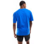 Hugo relaxed t-shirt in grey blue BLAU, S - фото #3