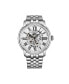 ფოტო #3 პროდუქტის Men's Legacy Silver-tone Stainless Steel , White Dial , 45mm Round Watch