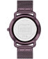 ფოტო #3 პროდუქტის Women's Elliot Purple Stainless Steel Mesh Watch 36mm