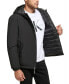 Фото #4 товара Men's Infinite Stretch Water-Resistant Hooded Jacket