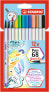STABILO Pen 68 Brush - Bold - 12 colours - Multicolour - 24 h - Water-based ink - 12 pc(s)