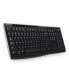 Logitech Wireless Keyboard K270 - Full-size (100%) - Wireless - RF Wireless - QWERTY - Black