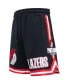 ფოტო #3 პროდუქტის Men's Black Portland Trail Blazers Chenille Shorts
