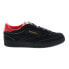 Фото #1 товара Reebok Club C Revenge Mens Black Suede Lace Up Lifestyle Sneakers Shoes