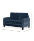 Фото #6 товара Everly Blue Velvet Loveseat